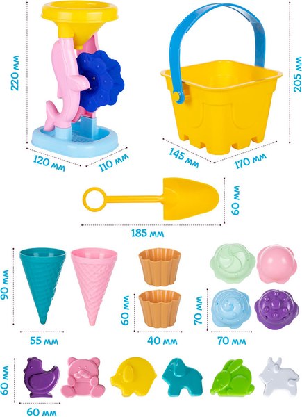 Набор игрушек для песочницы Fancy PN96