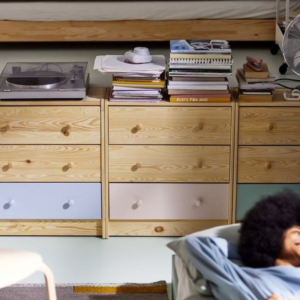 Комод Dipriz Раст 3 ящика с перегородками / Д.20074.1