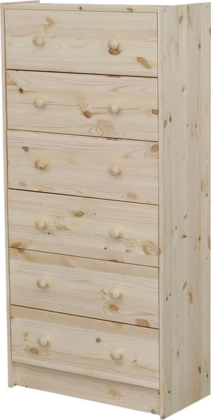 Комод Dipriz Раст 6 ящиков высокий с перегородками / Д.20060.7 - фото