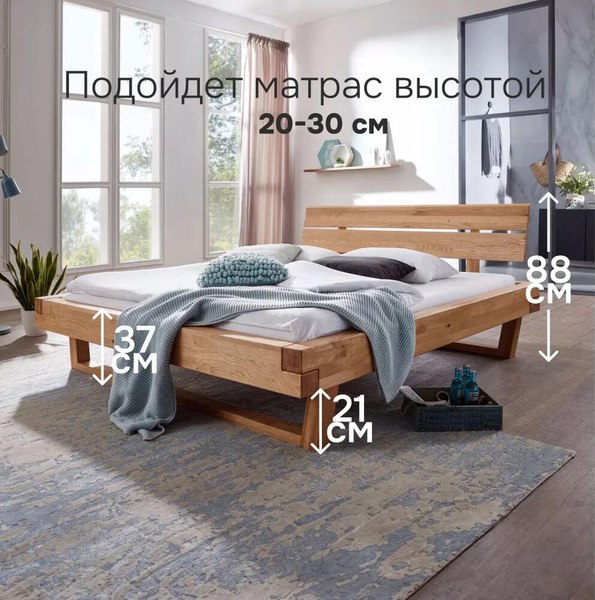 Двуспальная кровать Dipriz BE-0592 160-200 / Д.83166.1