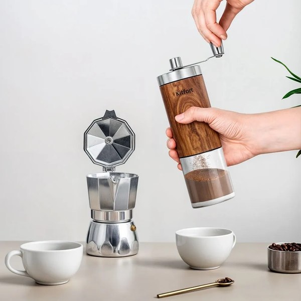 Кофемолка механическая Kitfort КТ-7532
