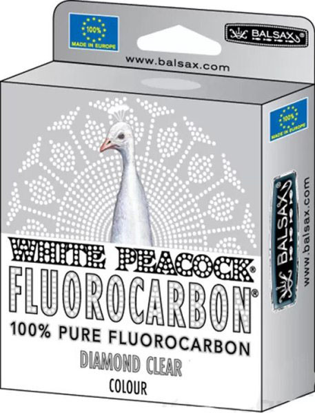 Леска флюорокарбоновая Balsax Fluorocarbon White Peacock 0.12мм