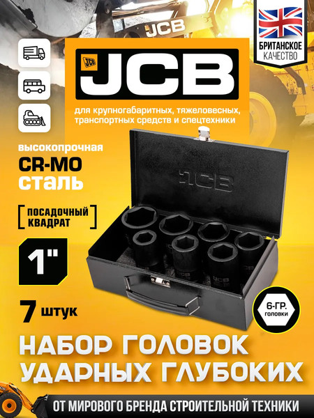 Набор головок слесарных JCB JCB-8072-5MPB