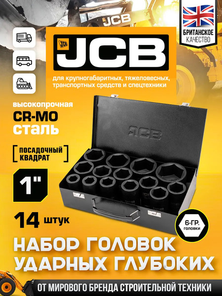 Набор головок слесарных JCB JCB-8152-5MPB