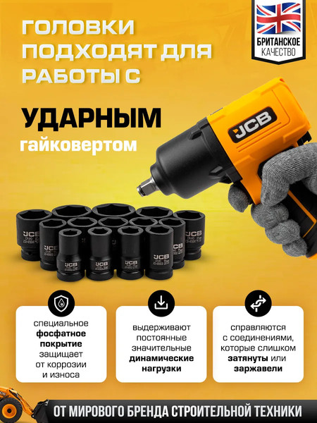 Набор головок слесарных JCB JCB-8152-5MPB