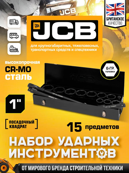 Набор головок слесарных JCB 8141-5MPB