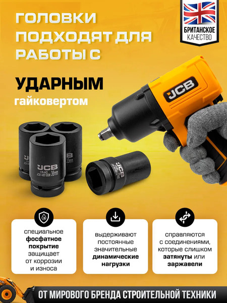Набор головок слесарных JCB JCB-8041-5MPB