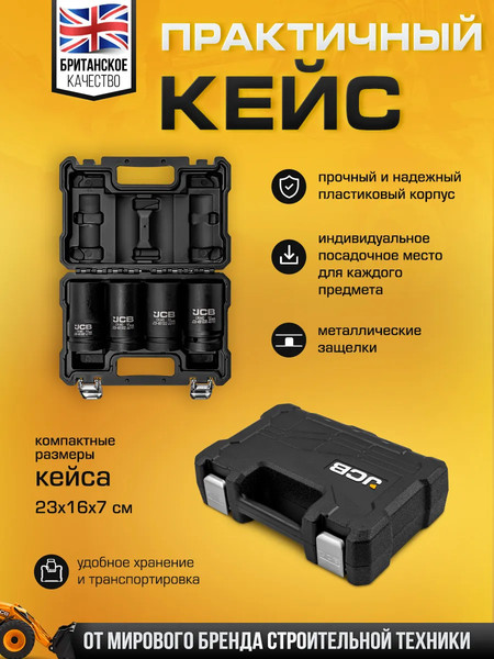 Набор головок слесарных JCB JCB-8041-5MPB