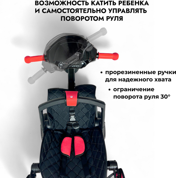 Трехколесный велосипед с ручкой Bubago Dragon / BG 161-2