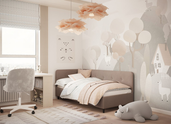 Односпальная кровать Moon Family 1253 / MF013240