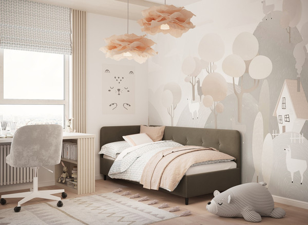 Односпальная кровать Moon Family 1253 / MF013282