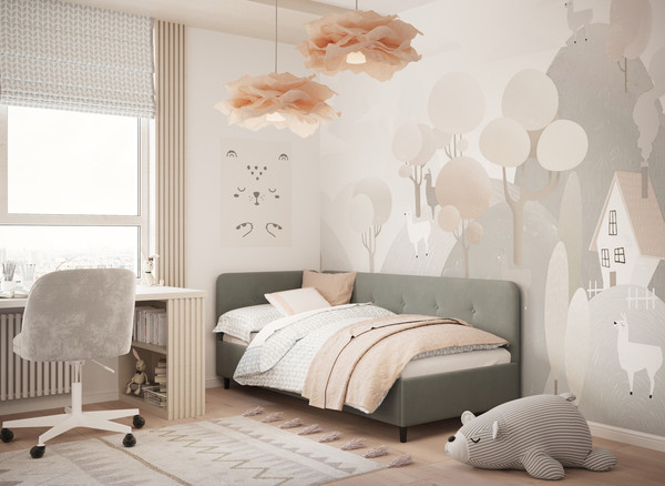 Односпальная кровать Moon Family 1253 / MF013286