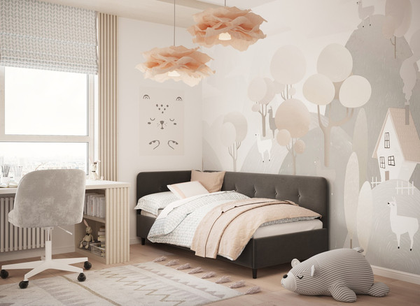 Односпальная кровать Moon Family 1253 / MF013296