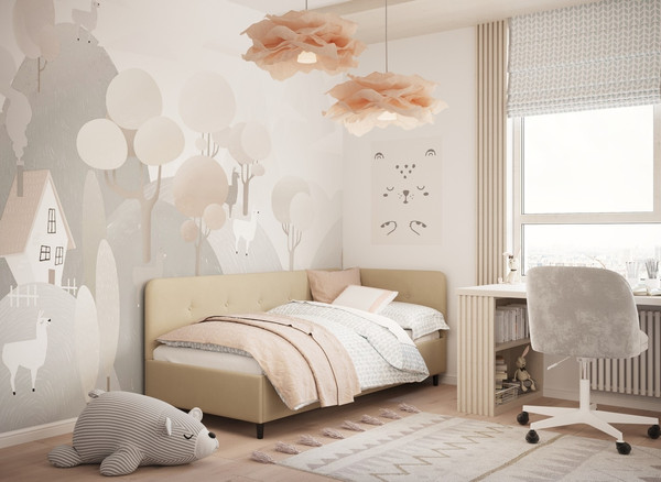 Односпальная кровать Moon Family 1253 / MF013225