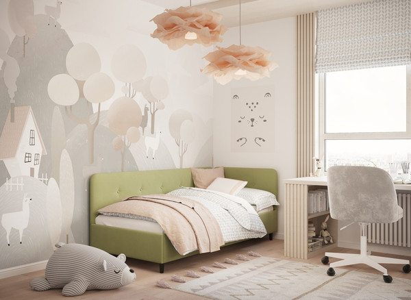 Односпальная кровать Moon Family 1253 / MF013251