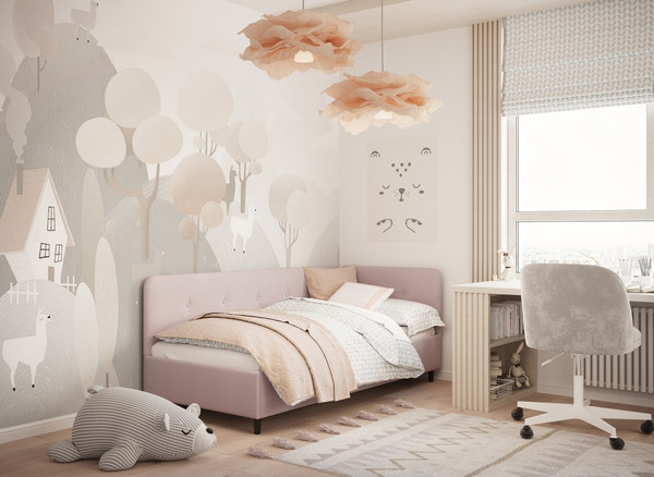 Односпальная кровать Moon Family 1253 / MF013255