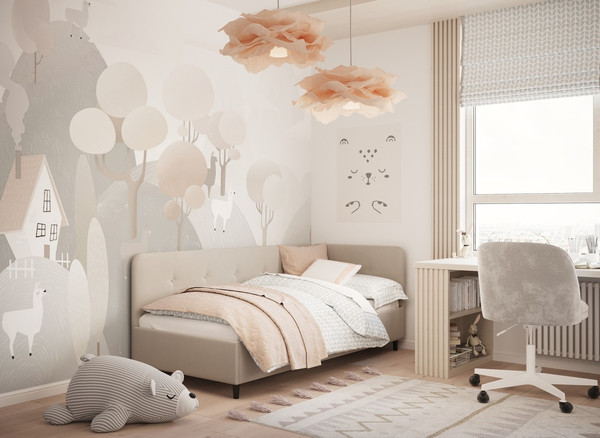 Односпальная кровать Moon Family 1253 / MF013203