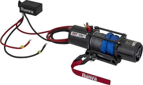 Лебедка электрическая Runva 6000 lbs 2722кг / EWV6000SSR (синтетический трос)