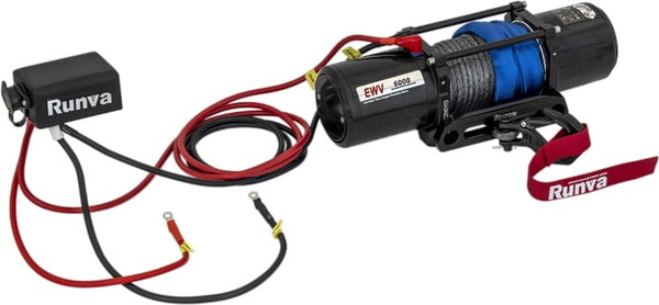 Лебедка электрическая Runva 6000 lbs 2722кг / EWV6000SSR (синтетический трос)
