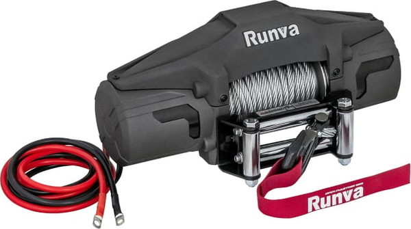 Лебедка электрическая Runva 6000 lbs 2722кг / EWV6000F (стальной трос)