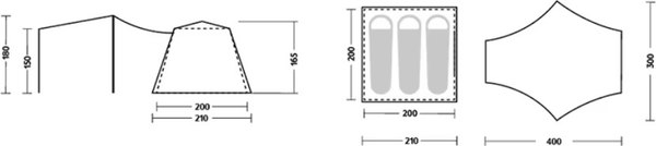 Палатка Naturehike Ango / CNK2550WS010-VGL3 (серый)