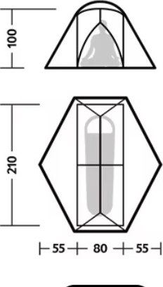 Палатка Naturehike Mongar UL / CNK2550WS016-MRS1 (песочный)