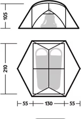 Палатка Naturehike Mongar UL / CNK2550WS016-MRS2 (песочный)