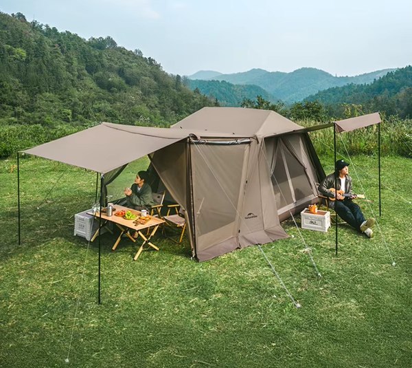 Палатка Naturehike Village 6.0 II / CNK2300ZP021-DCFS (коричневый)