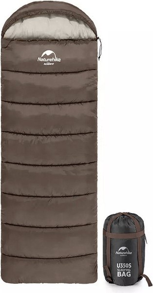 Спальный мешок Naturehike U350S (190+30)х75см / NH20MSD07-GRE350S