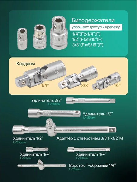 Универсальный набор инструментов RockForce RF-38841+3