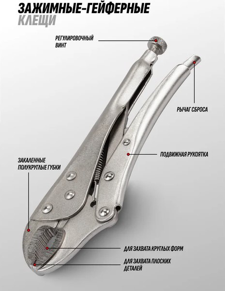 Гейферный зажим Everforce EF-614F250