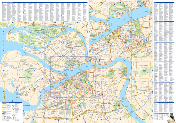 Путеводитель АСТ Санкт-Петербург. Туристическая карта, мягкая обложка