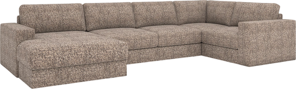 Диван П-образный Rivalli Дискавери + оттоманка левая + угловая секция + кресло секц. - фото