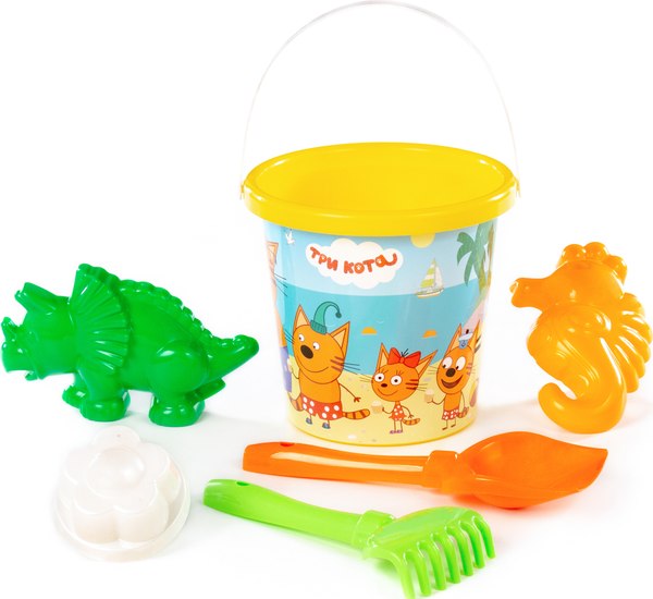 Набор игрушек для песочницы Полесье Три кота №16 / 61328 - фото