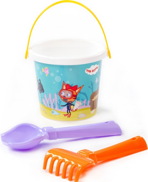 Набор игрушек для песочницы Полесье Три кота №7 / 73645 - фото