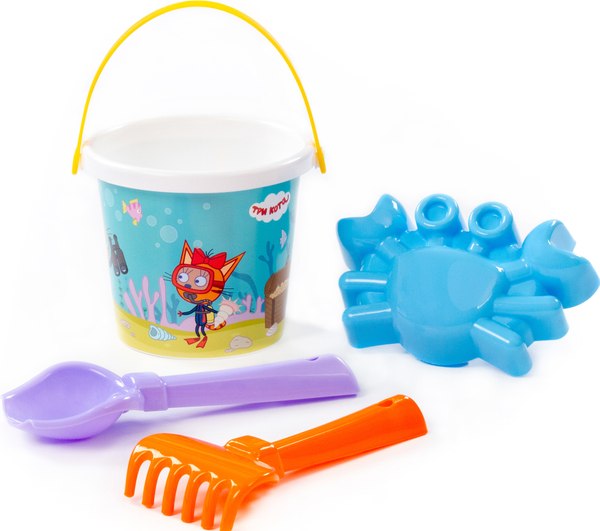 Набор игрушек для песочницы Полесье Три кота №8 / 73652 - фото