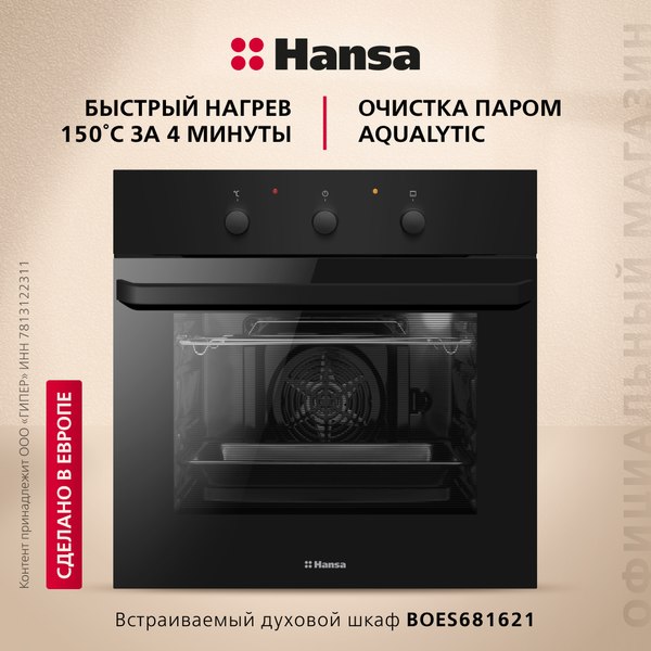 Электрический духовой шкаф Hansa BOES681621