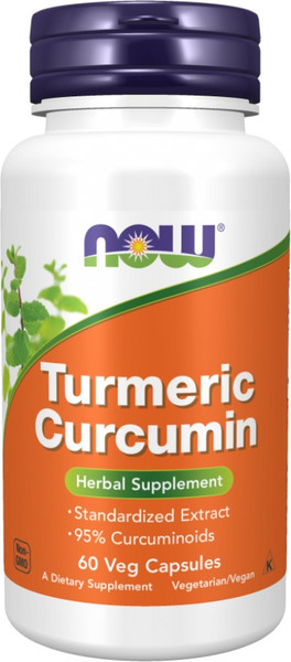 Пищевая добавка NOW Foods Turmeric Curcumin 665мг - фото