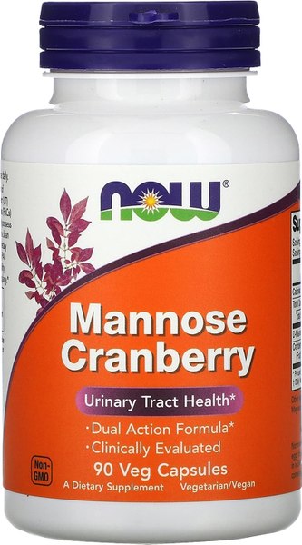 Пищевая добавка NOW Foods Mannose Cranberry - фото
