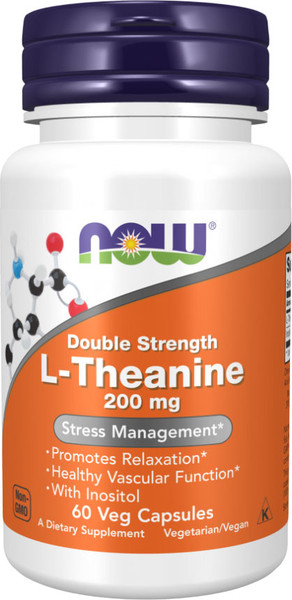 L-теанин NOW Foods L-Theanine 200mg - фото