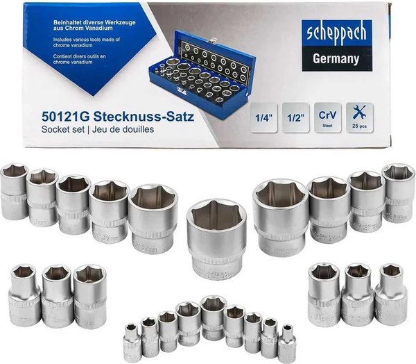 Набор головок слесарных Scheppach Sch-50121G