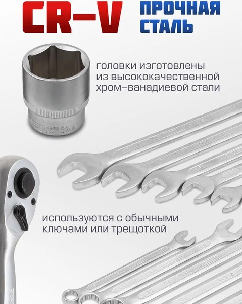 Набор головок слесарных Scheppach Sch-50121G