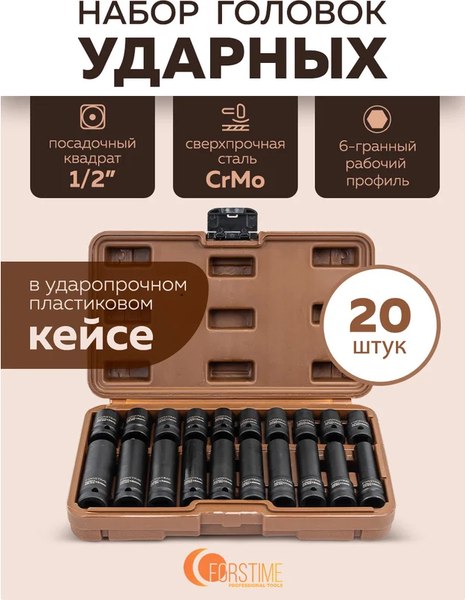 Набор головок слесарных Forstime FT-4201-5K