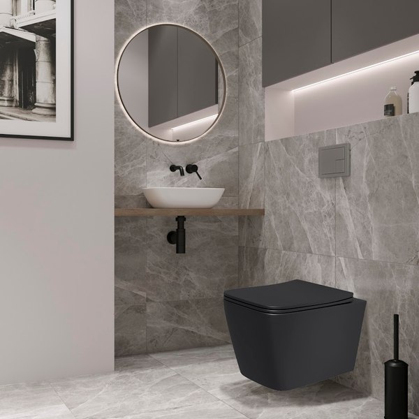 Унитаз подвесной Lauter Magdeburg с жестким сиденьем Soft Close / 21103EC