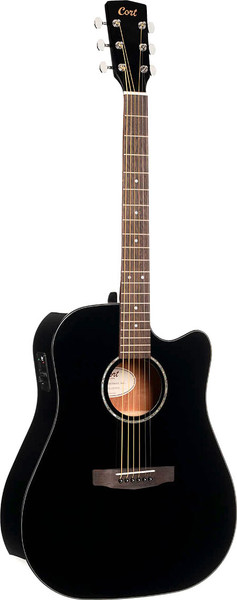 Электроакустическая гитара Cort Earth 60CE BK - фото