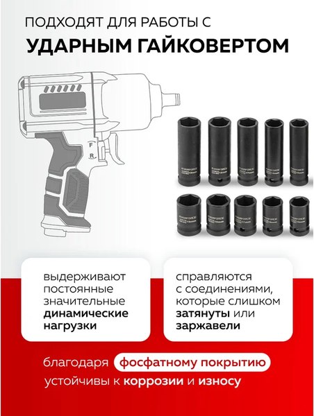 Набор головок слесарных Everforce EF-4201-5K