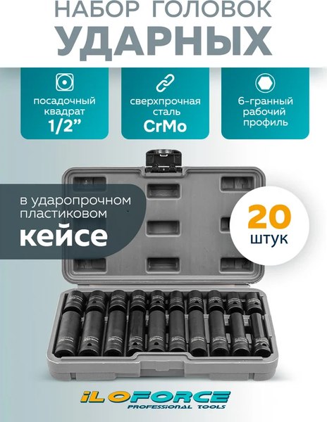 Набор головок слесарных ILOforce IF-4201-5K