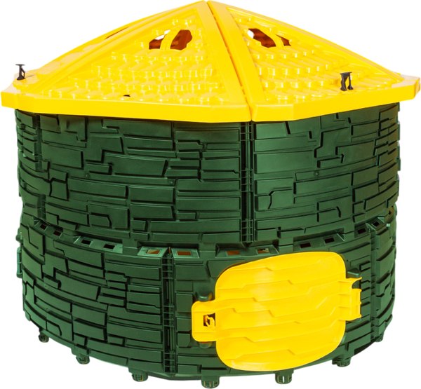 Компостер ВПМ Усиленный / 6199377 (780л, темно-зеленый/желтый) - фото