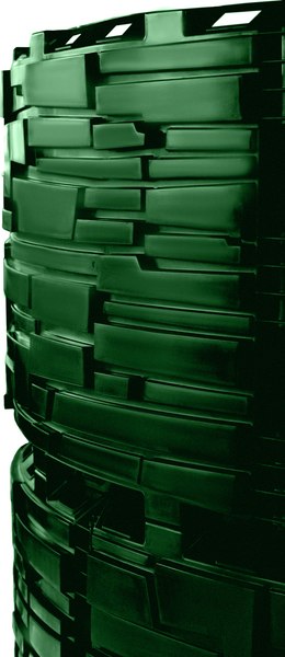 Компостер ВПМ Усиленный / 6199377 (780л, темно-зеленый/желтый)