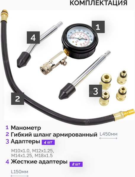 Тестер компрессии двигателя Megatools MT-908G1